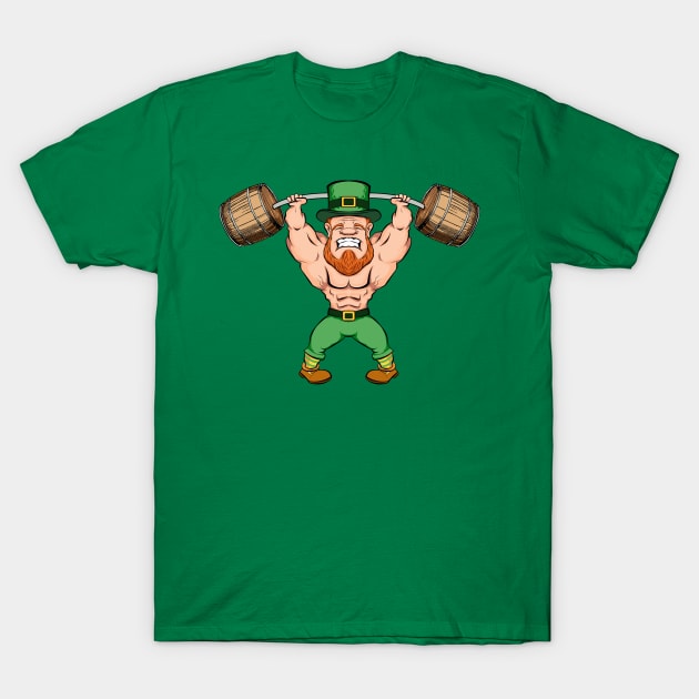 elf patrick day keg of beer funny T-Shirt by the house of parodies